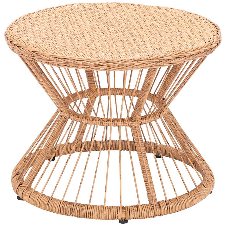 Image 1 Zuo Ghente 19 3/4 inch Wide Natural Outdoor Side Table