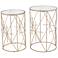 Zuo Hadrian Gold 2-Piece Side Tables Set