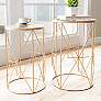 Zuo Hadrian Gold 2-Piece Side Tables Set