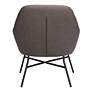 Zuo Hans Vintage Brown Fabric Accent Chair