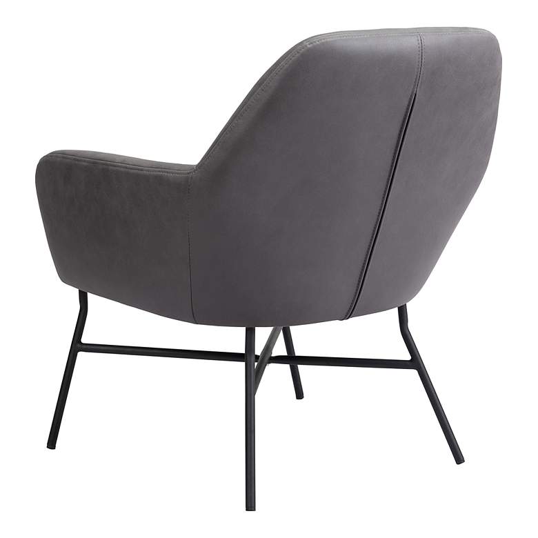 Image 5 Zuo Hans Vintage Gray Fabric Accent Chair more views