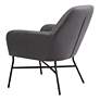 Zuo Hans Vintage Gray Fabric Accent Chair