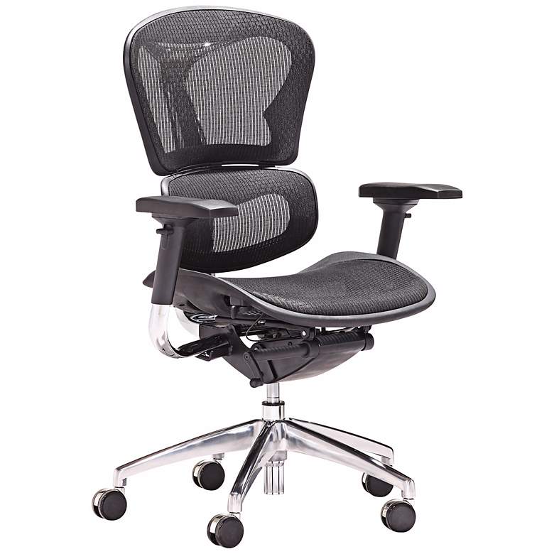 Image 1 Zuo Harlow Collection Low Back Black Office Chair