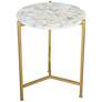 Zuo Haru 16 1/2" Wide Gold Side Table