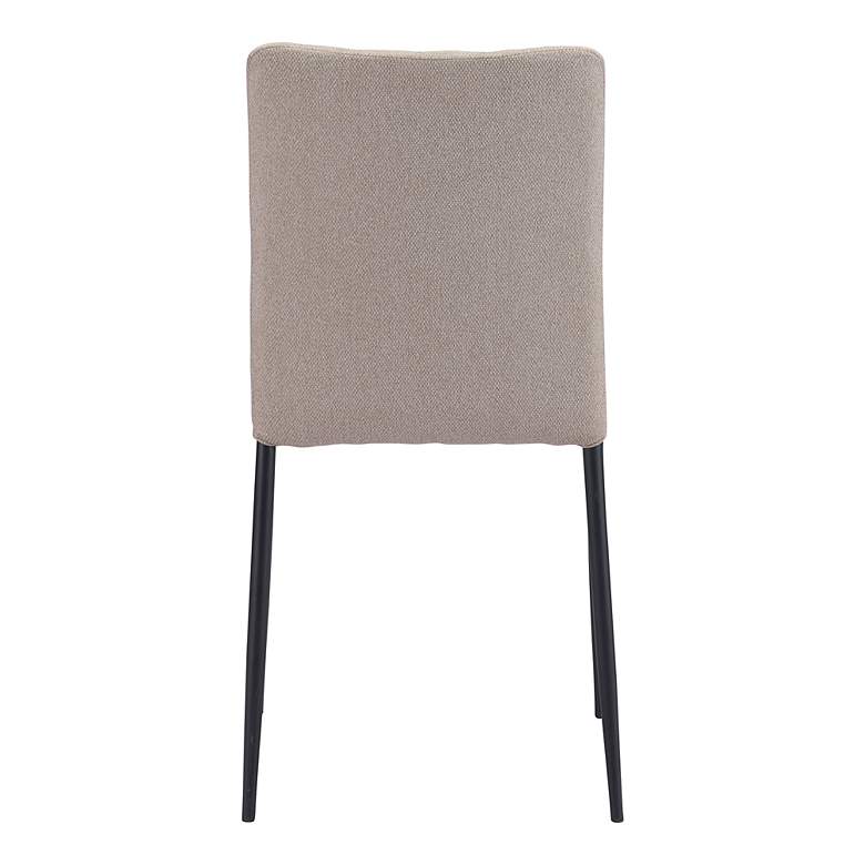 Image 4 Zuo Harve Beige Fabric Dining Chairs Set of 2 more views