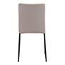 Zuo Harve Beige Fabric Dining Chairs Set of 2