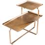 Zuo Henry 31" Wide Gold 2-Tier Coffee Table