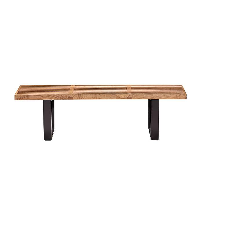 Image 1 Zuo Heywood Double Natural Wood Bench