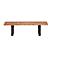 Zuo Heywood Double Natural Wood Bench