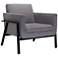 Zuo Homestead Gray Fabric Modern Lounge Chair