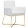 Zuo Honoria White Leatherette Armchair