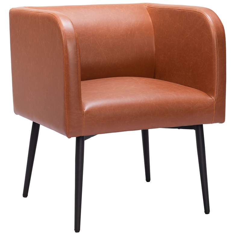 Image 1 Zuo Horbat 24" Wide Modern Brown Dining Chairs Set of 2