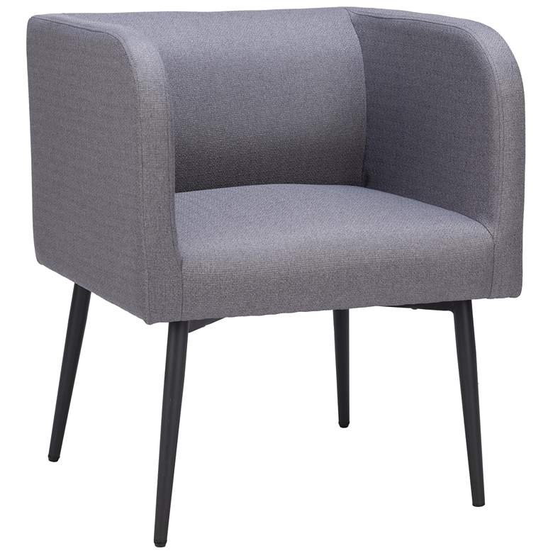 Image 1 Zuo Horbat 24" Wide Modern Gray Dining Chairs Set of 2