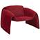 Zuo Horten Red Velvet Accent Chair