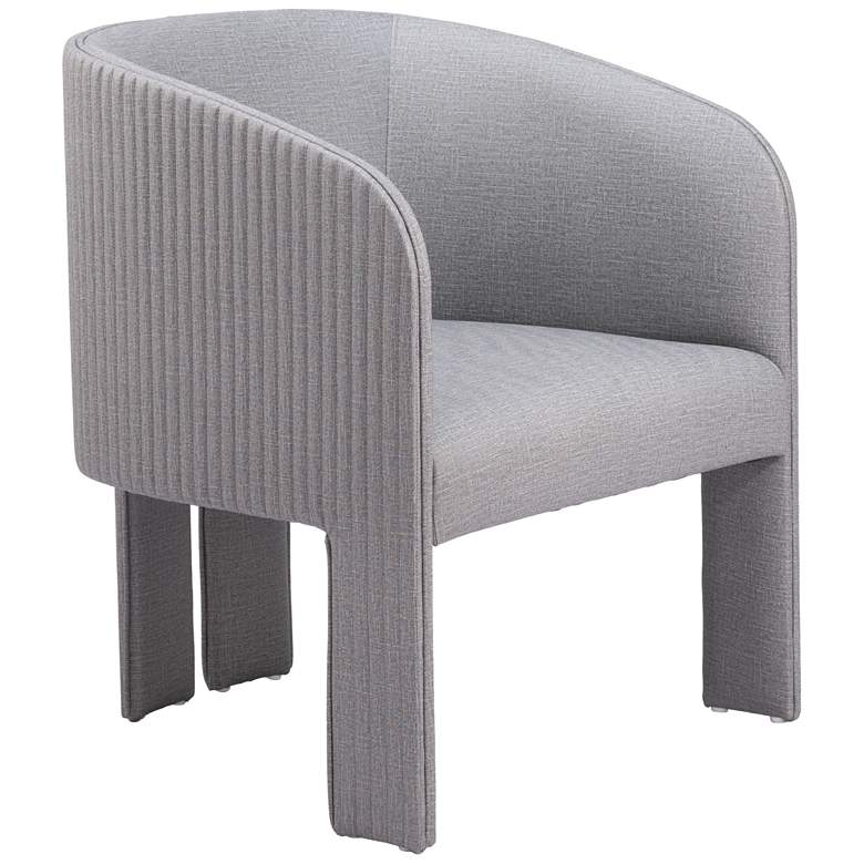 Image 1 Zuo Hull 24 3/4" Slate Gray Fabric Modern Accent Chair