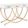 Zuo Infinity 47" Wide White Wood and Gold Console Table