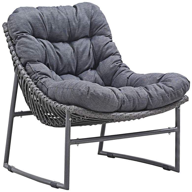 Image 1 Zuo Ingonish Beach Cozy Weave Gray Aluminum Outdoor Chair