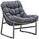 Zuo Ingonish Beach Cozy Weave Gray Aluminum Outdoor Chair