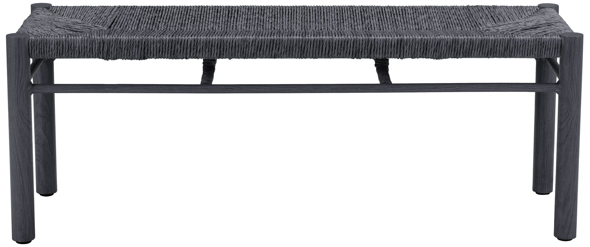 Image 4 Zuo Iska 47 1/4" Black Rectangular Accent Bench more views