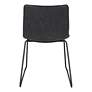 Zuo Jack Vintage Black Faux Leather Dining Chairs Set of 2