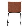 Zuo Jack Vintage Brown Faux Leather Dining Chairs Set of 2