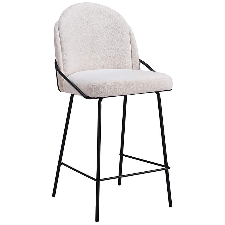 Image 4 Zuo Jambi 26 1/2" Ivory Counter Stool Set of 2 more views