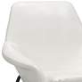 Zuo Javier White Faux Leather Accent Chair