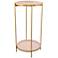 Zuo Jenna 12 3/4" Wide Matte Gold Side Table