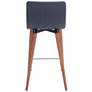 Zuo Jericho 26" Gray Fabric Modern Counter Stools Set of 2 in scene