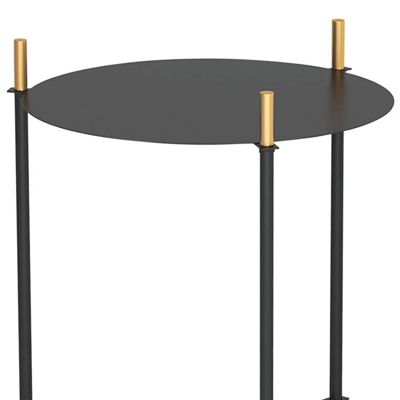 Zuo Jerry Painted Black and Gold Metal Side Tables Set of 2 more views