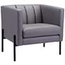 Zuo Jess Gray Fabric Accent Chair