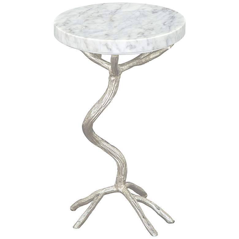 Image 1 Zuo Joel 11 3/4" Wide Silver Side Table