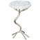 Zuo Joel 11 3/4" Wide Silver Side Table