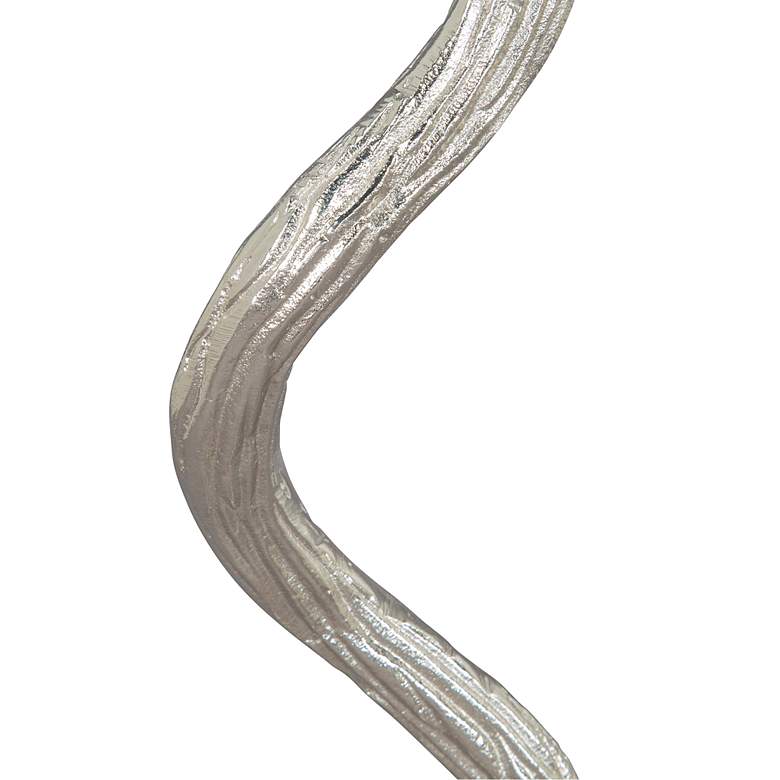 Image 4 Zuo Joel 12" Wide White Marble and Aluminum Side Table more views