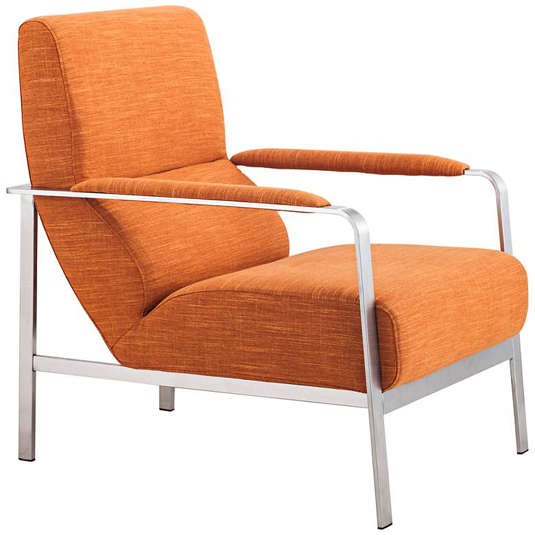 Image 1 Zuo Jonkoping Sunkist Orange Arm Chair