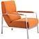 Zuo Jonkoping Sunkist Orange Arm Chair