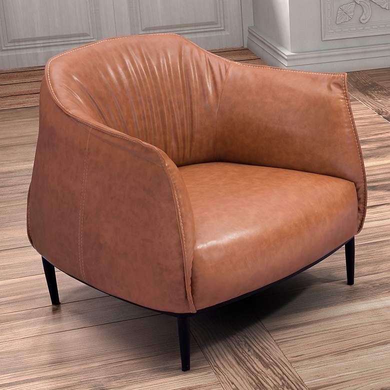 Image 1 Zuo Julian Coffee Upholstered Accent Chair