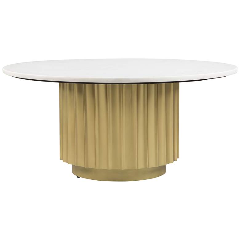 Image 2 Zuo Justin 36 inch Wide Gold Coffee Table