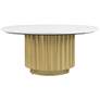 Zuo Justin 36" Wide Gold Coffee Table