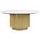 Zuo Justin 36" Wide Gold Coffee Table