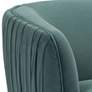 Zuo Karan 70" Wide Pleated Green Velvet Sofa