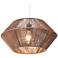 Zuo Kendrick 19 3/4" Wide Natural Brown Rope Pendant Light