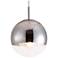 Zuo Kinetic 11 3/4" Wide Chrome Globe Mini Pendant