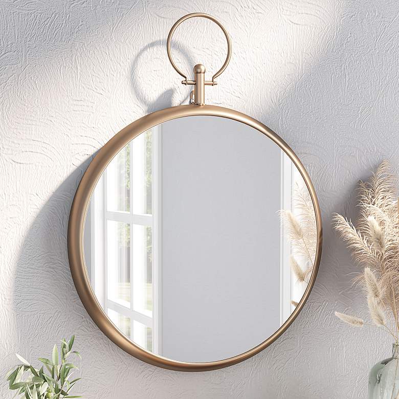 Image 1 Zuo Kirkham Gold 20 1/2" x 23 1/2" Decorative Wall Mirror