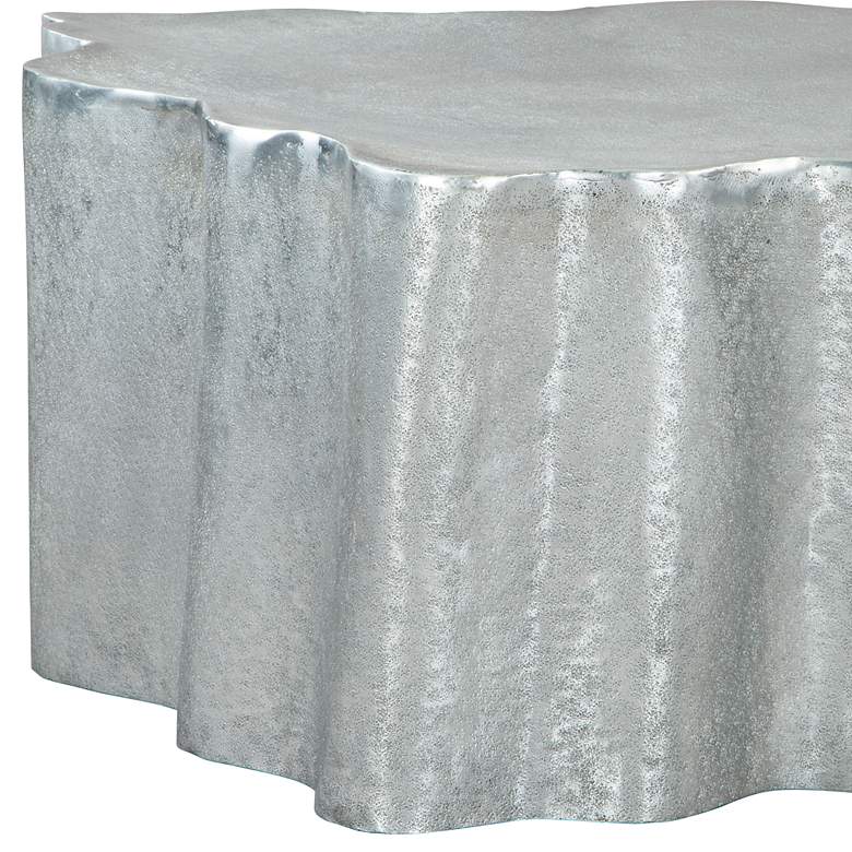 Image 3 Zuo Kortha 36 1/2" Wide Antique Silver Coffee Table more views