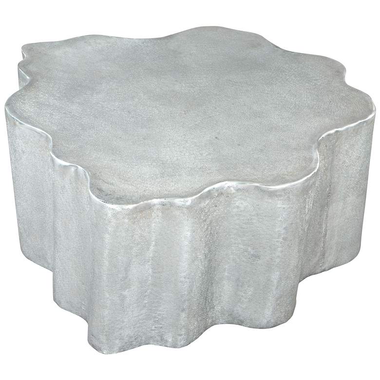 Image 7 Zuo Kortha 36 1/2" Wide Antique Silver Coffee Table more views