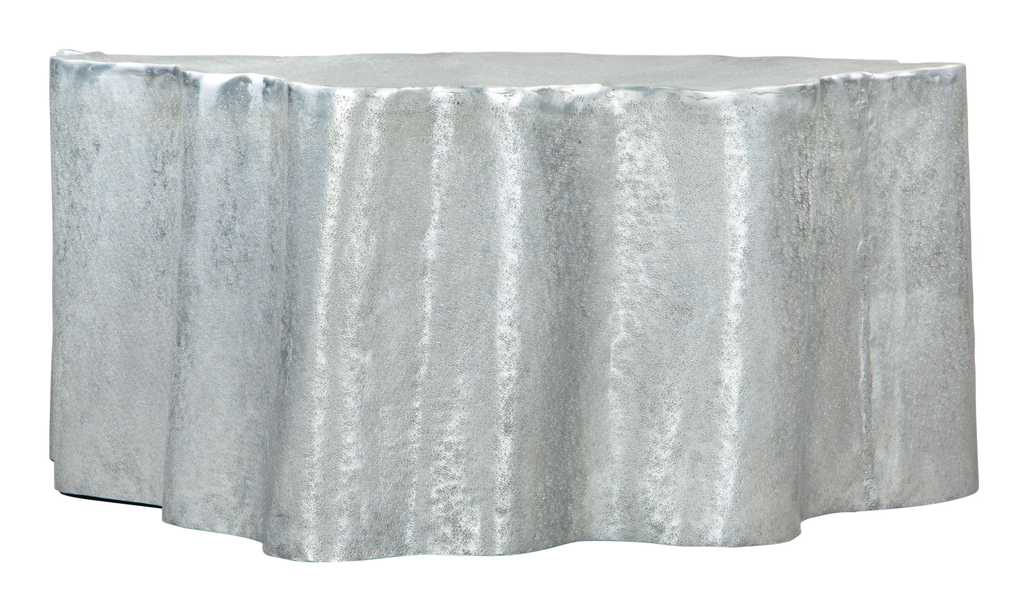 Zuo Kortha 36 1/2" Wide Antique Silver Coffee Table