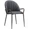 Zuo Kurt Gray Fabric Dining Chair Set of 2