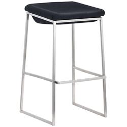 Zuo Lids 30&quot; Dark Gray Modern Bar Stool Chairs Set of 2