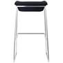 Zuo Lids 30" Dark Gray Modern Bar Stool Chairs Set of 2